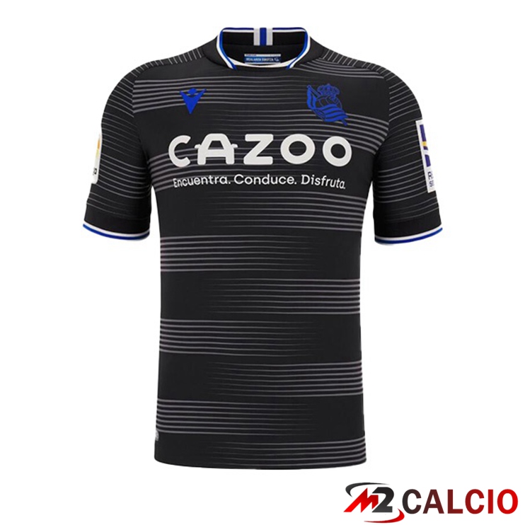 Maglie Calcio Personalizzate,Tute Calcio Squadre,Maglia Nazionale Italiana Calcio | Maglie Calcio Real Sociedad Seconda Nero 2022/2023