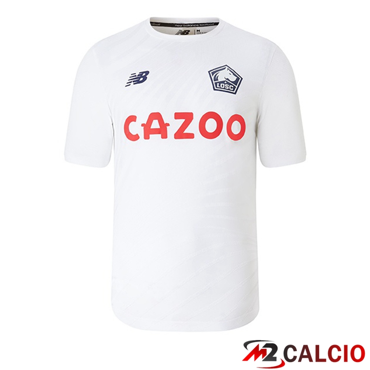 Maglie Calcio Personalizzate,Tute Calcio Squadre,Maglia Nazionale Italiana Calcio | Maglie Calcio Lille OSC Seconda Bianco 2022/2023
