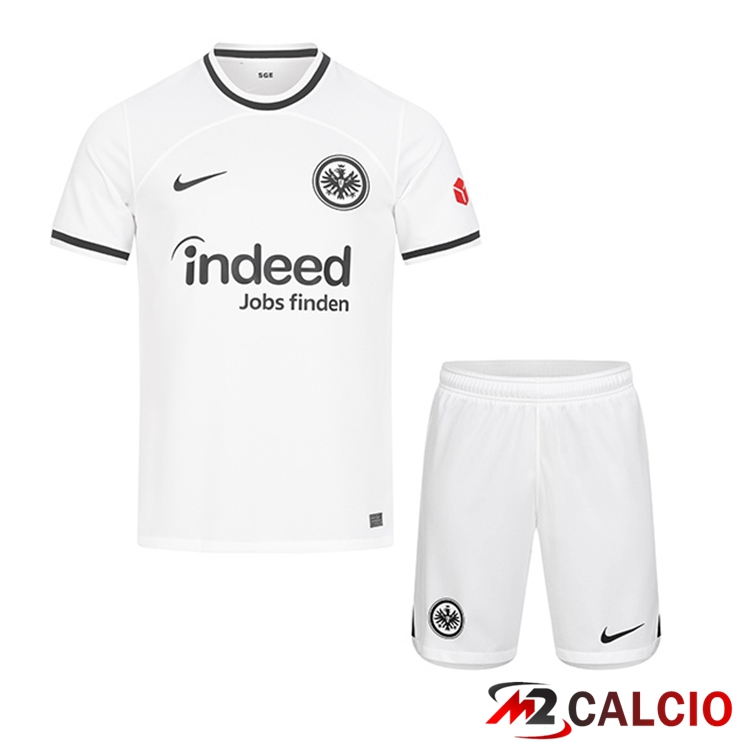 Maglie Calcio Personalizzate,Tute Calcio Squadre,Maglia Nazionale Italiana Calcio | Maglie Calcio Eintracht Frankfurt Bambino Uomini Blanc 22/23