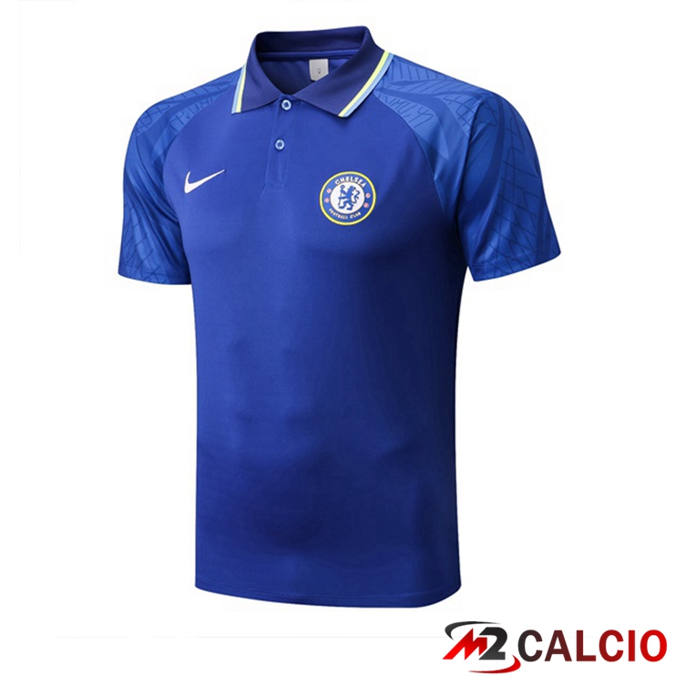 Maglie Calcio Personalizzate,Tute Calcio Squadre,Maglia Nazionale Italiana Calcio | Maglia Polo FC Chelsea Uomo Blu 2022/2023