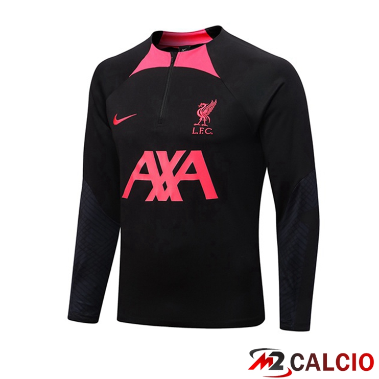 Maglie Calcio Personalizzate,Tute Calcio Squadre,Maglia Nazionale Italiana Calcio | Felpe Allenamento FC Liverpool Nero 2022/2023