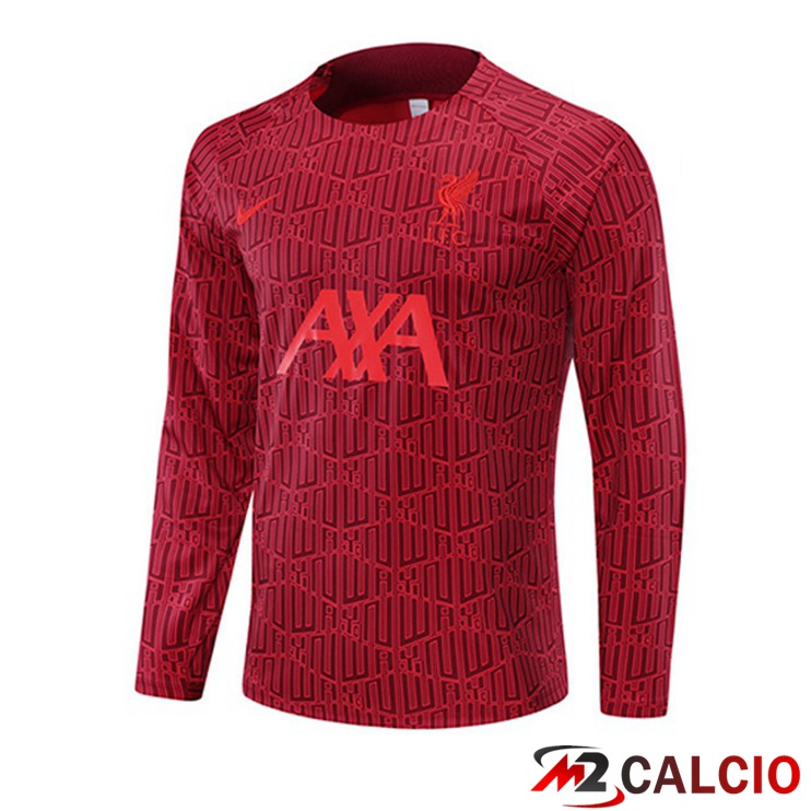 Maglie Calcio Personalizzate,Tute Calcio Squadre,Maglia Nazionale Italiana Calcio | Felpe Allenamento FC Liverpool Rosso 2022/2023