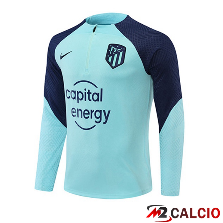 Maglie Calcio Personalizzate,Tute Calcio Squadre,Maglia Nazionale Italiana Calcio | Felpe Allenamento Atletico Madrid Blu 2022/2023