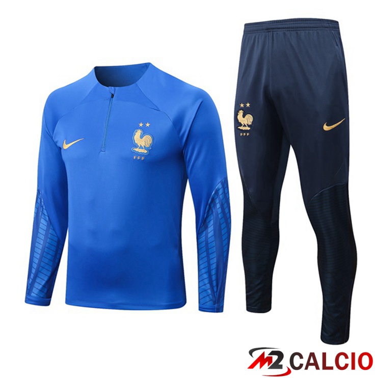 Maglie Calcio Personalizzate,Tute Calcio Squadre,Maglia Nazionale Italiana Calcio | Tuta Calcio Francia Blu 2022/2023