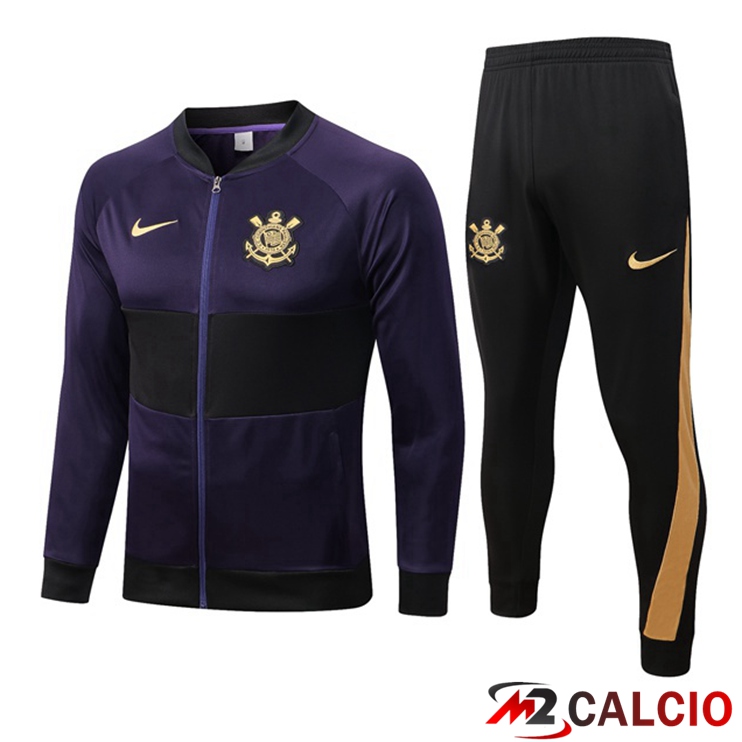 Maglie Calcio Personalizzate,Tute Calcio Squadre,Maglia Nazionale Italiana Calcio | Insieme Tuta Calcio - Giacca Corinthians Porpora 2022/2023