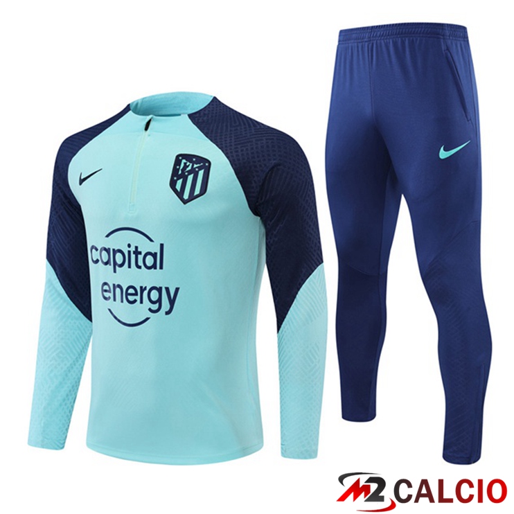 Maglie Calcio Personalizzate,Tute Calcio Squadre,Maglia Nazionale Italiana Calcio | Tuta Calcio Atletico Madrid Blu 2022/2023