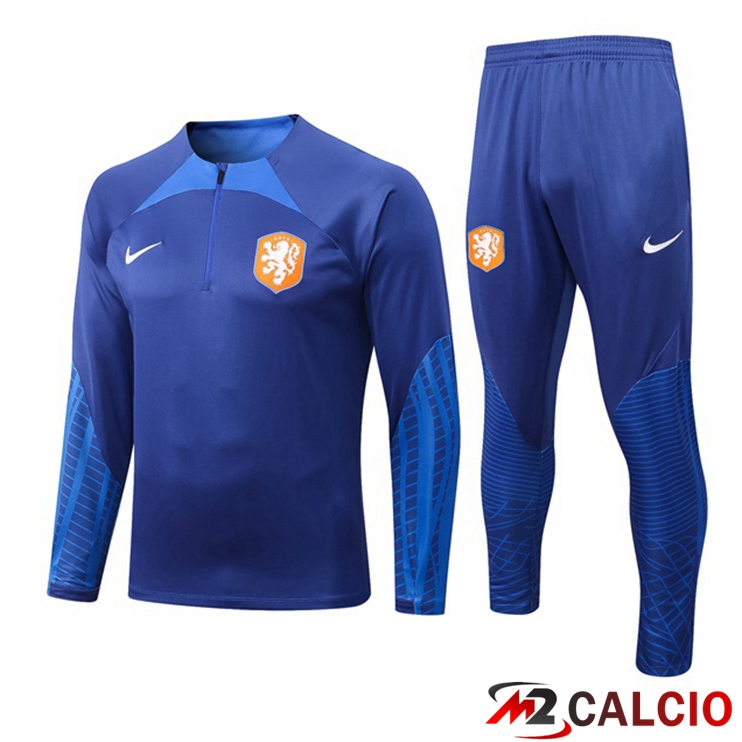 Maglie Calcio Personalizzate,Tute Calcio Squadre,Maglia Nazionale Italiana Calcio | Tuta Calcio Paesi Bassi Blu 2022/2023