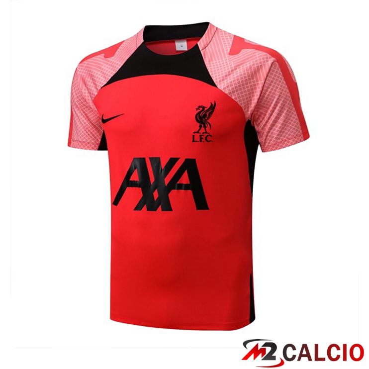 Maglie Calcio Personalizzate,Tute Calcio Squadre,Maglia Nazionale Italiana Calcio | T Shirt Allenamento FC Liverpool Rosso 2022/2023