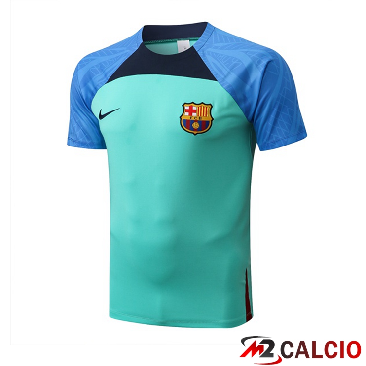 Maglie Calcio Personalizzate,Tute Calcio Squadre,Maglia Nazionale Italiana Calcio | T Shirt Allenamento FC Barcellona Verde 2022/2023