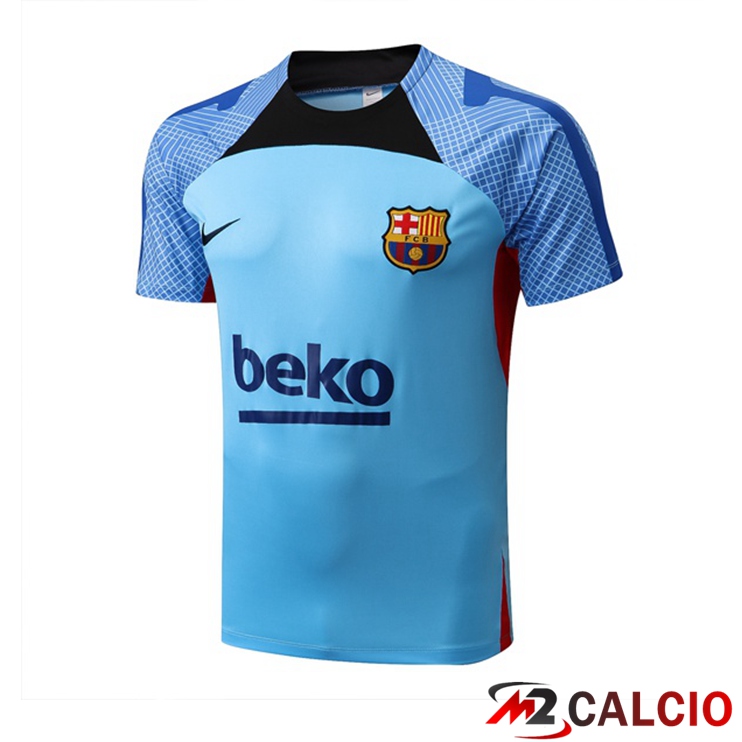 Maglie Calcio Personalizzate,Tute Calcio Squadre,Maglia Nazionale Italiana Calcio | T Shirt Allenamento FC Barcellona Blu 2022/2023
