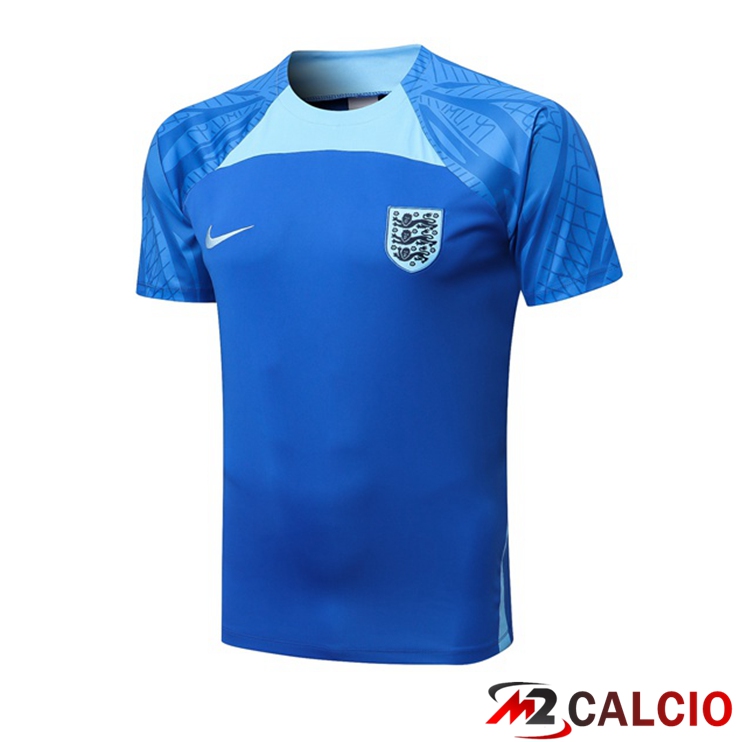 Maglie Calcio Personalizzate,Tute Calcio Squadre,Maglia Nazionale Italiana Calcio | T Shirt Allenamento Inghilterra Blu 2022/2023