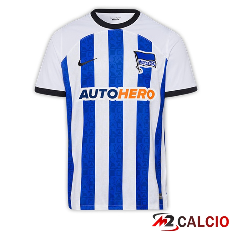 Maglie Calcio Personalizzate,Tute Calcio Squadre,Maglia Nazionale Italiana Calcio | Maglie Calcio Hertha BSC Prima Blu Bianco 2022/2023