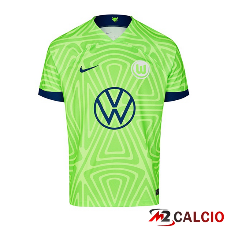 Maglie Calcio Personalizzate,Tute Calcio Squadre,Maglia Nazionale Italiana Calcio | Maglie Calcio Vfl Wolfsburg Prima Verde 2022/2023