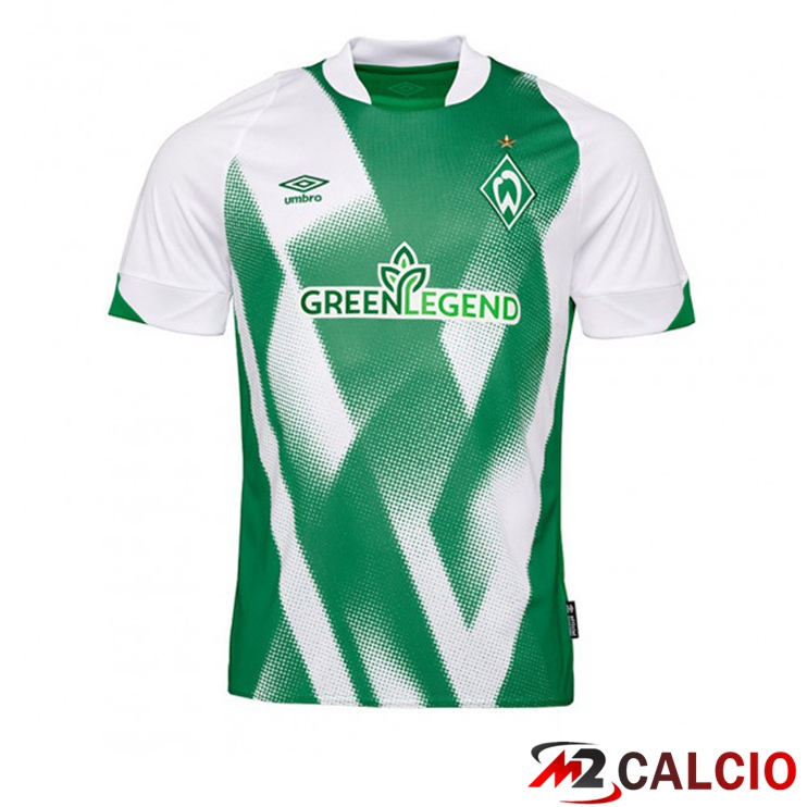 Maglie Calcio Personalizzate,Tute Calcio Squadre,Maglia Nazionale Italiana Calcio | Maglie Calcio SV Werder Bremen Prima Verde Bianco 2022/2023