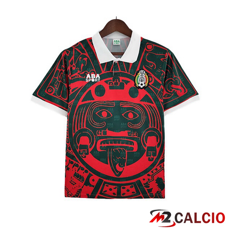Maglie Calcio Personalizzate,Tute Calcio Squadre,Maglia Nazionale Italiana Calcio | Maglie Calcio Messico Retro Quattro Nero Rosso 1997