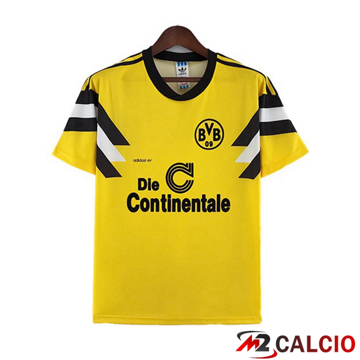 Maglie Calcio Personalizzate,Tute Calcio Squadre,Maglia Nazionale Italiana Calcio | Maglie Calcio Dortmund BVB Retro Prima Giallo 1989