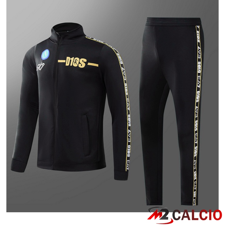 Maglie Calcio Personalizzate,Tute Calcio Squadre,Maglia Nazionale Italiana Calcio | Tuta Calcio SSC Napoli Bambino Nero 2022/2023