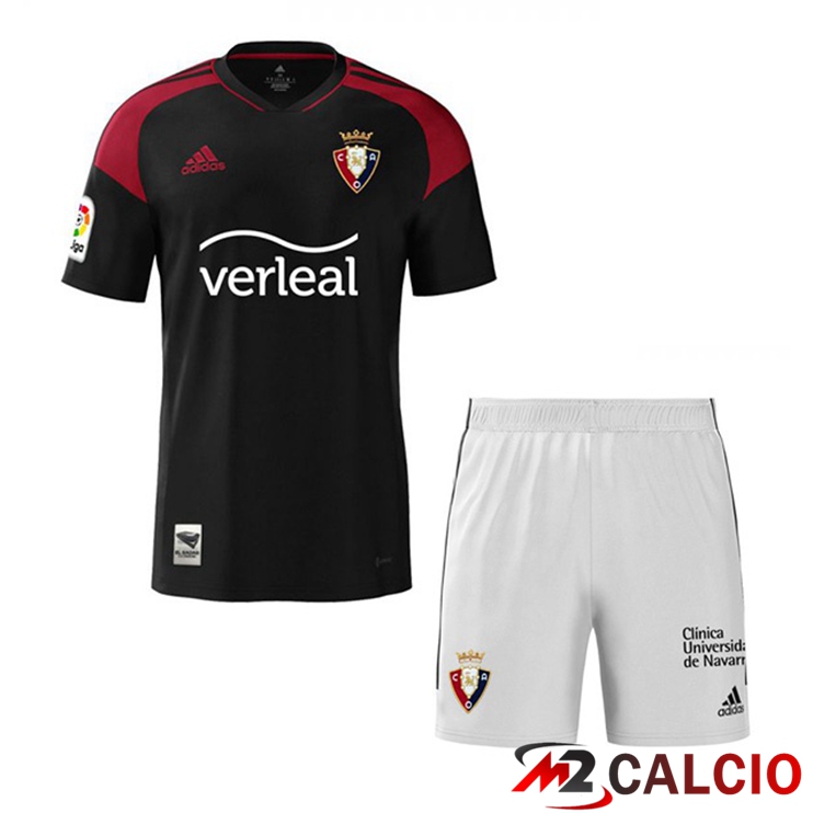 Maglie Calcio Personalizzate,Tute Calcio Squadre,Maglia Nazionale Italiana Calcio | Maglie Calcio CA Osasuna Bambino Seconda Nero 2022/2023
