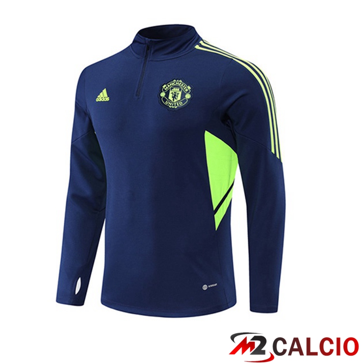 Maglie Calcio Personalizzate,Tute Calcio Squadre,Maglia Nazionale Italiana Calcio | Felpa Allenamento Manchester United Blu Reale 2022/2023