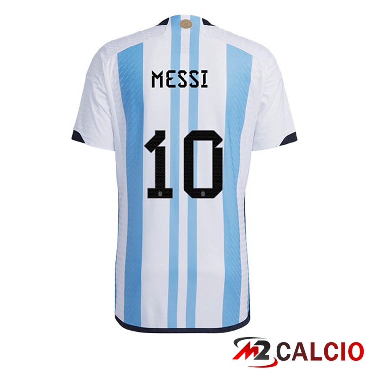 Maglie Calcio Personalizzate,Tute Calcio Squadre,Maglia Nazionale Italiana Calcio | Maglie Calcio Argentina (MESSI 10) Prima Blu Bianco 2022/2023