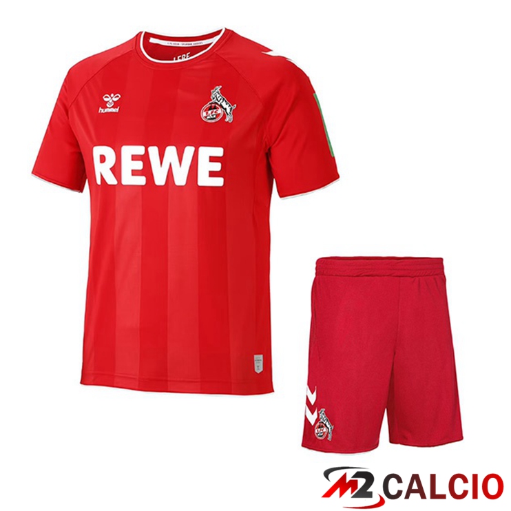 Maglie Calcio Personalizzate,Tute Calcio Squadre,Maglia Nazionale Italiana Calcio | Maglie Calcio FC Koln Bambino Seconda Rosso 2022/2023