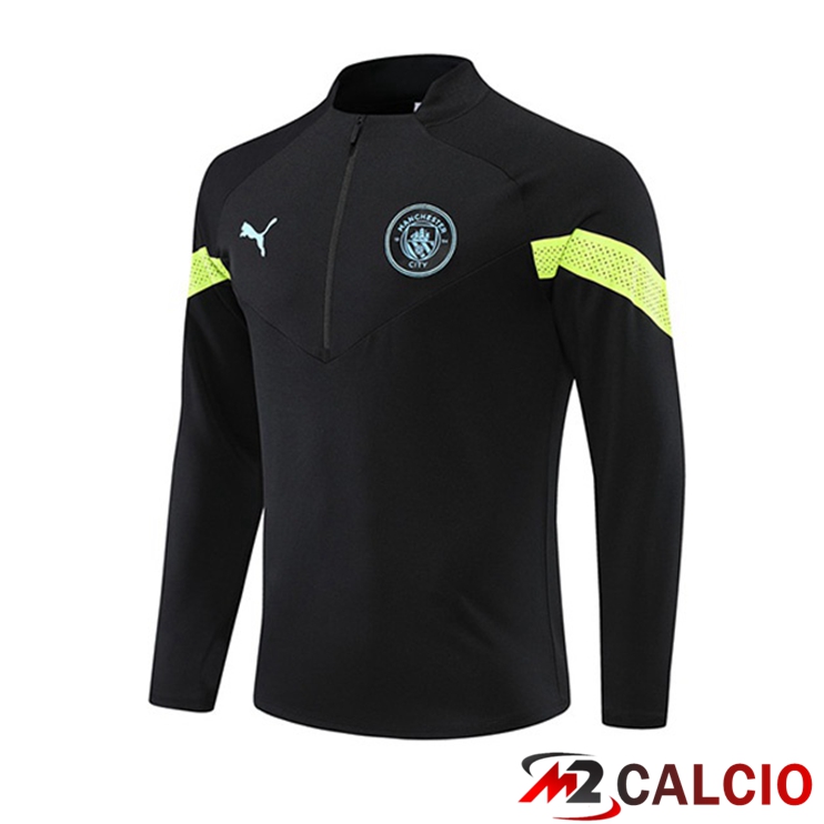 Maglie Calcio Personalizzate,Tute Calcio Squadre,Maglia Nazionale Italiana Calcio | Felpa Allenamento Manchester City Nero 2022/2023