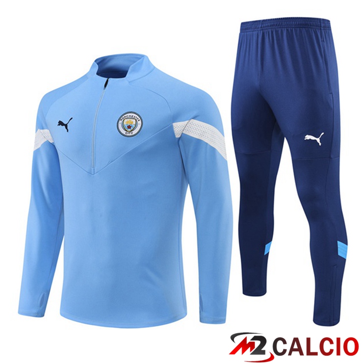 Maglie Calcio Personalizzate,Tute Calcio Squadre,Maglia Nazionale Italiana Calcio | Insieme Tuta Calcio Manchester City Blu 2022/2023