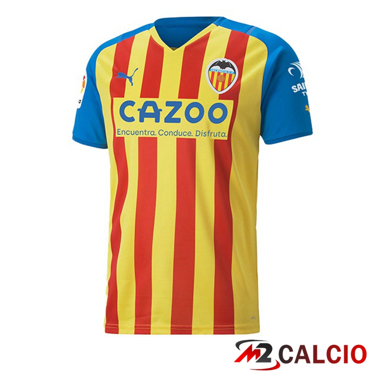 Maglie Calcio Personalizzate,Tute Calcio Squadre,Maglia Nazionale Italiana Calcio | Maglie Calcio Valencia CF Terza Giallo 2022/2023