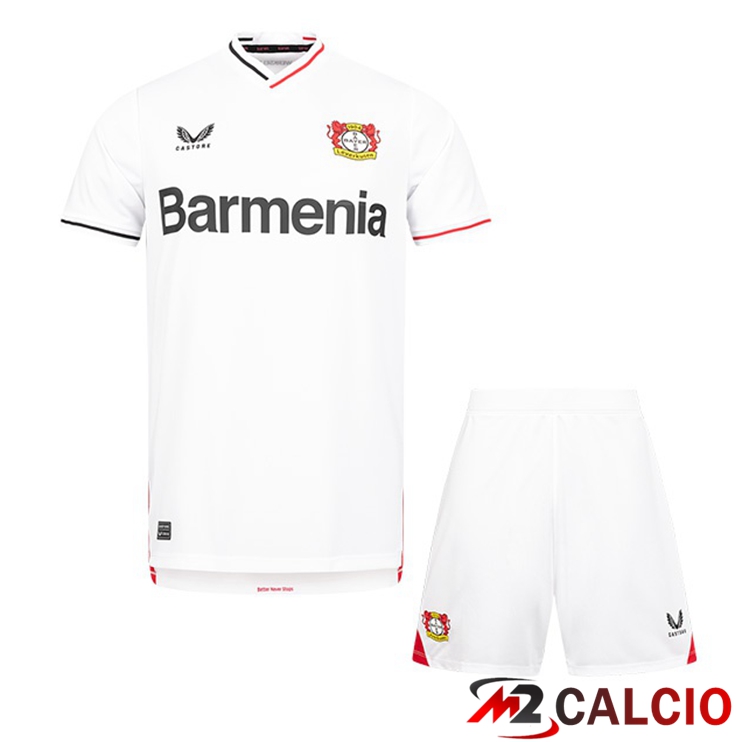 Maglie Calcio Personalizzate,Tute Calcio Squadre,Maglia Nazionale Italiana Calcio | Maglie Calcio Bayer 04 Leverkusen Bambino Terza Bianco 2022/2023