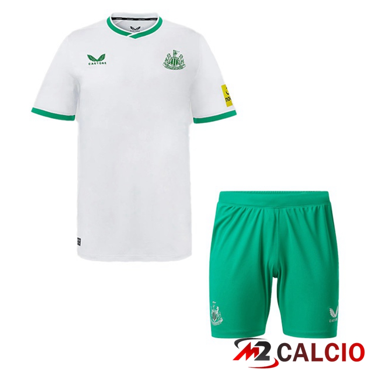 Maglie Calcio Personalizzate,Tute Calcio Squadre,Maglia Nazionale Italiana Calcio | Maglie Calcio Newcastle United Bambino Terza Bianco 2022/2023
