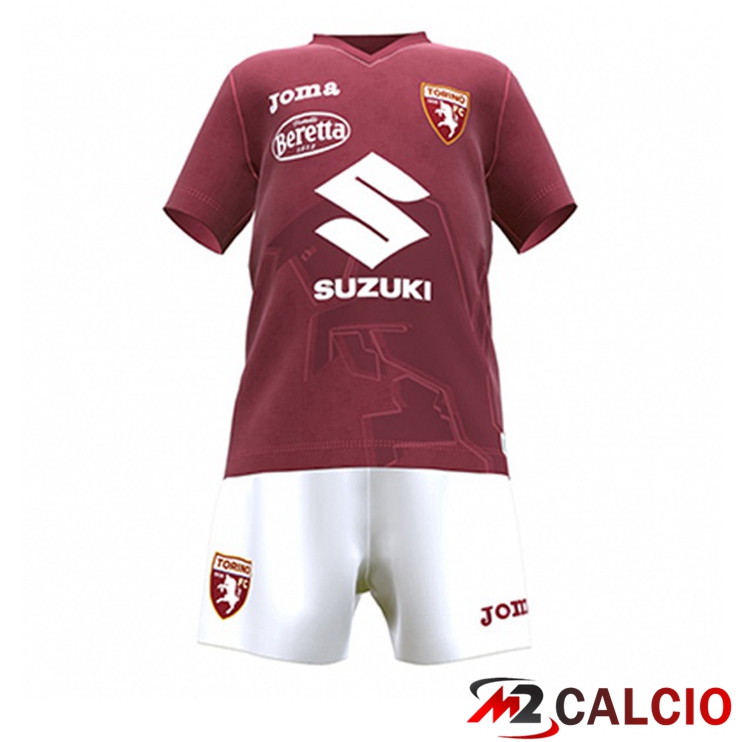 Maglie Calcio Personalizzate,Tute Calcio Squadre,Maglia Nazionale Italiana Calcio | Maglie Calcio Torino FC Bambino Prima Rosso 2022/2023