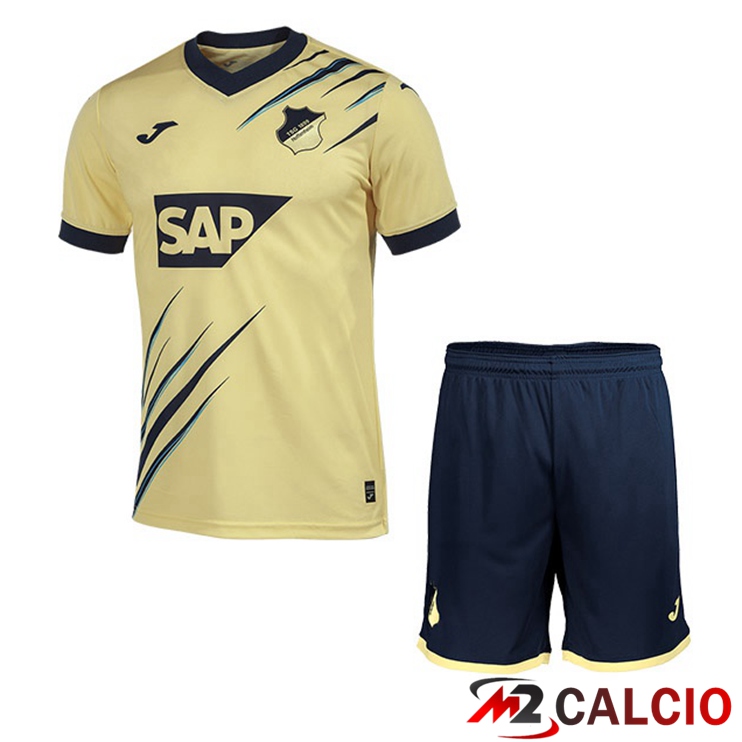 Maglie Calcio Personalizzate,Tute Calcio Squadre,Maglia Nazionale Italiana Calcio | Maglie Calcio TSG Hoffenheim Bambino Seconda Giallo 2022/2023