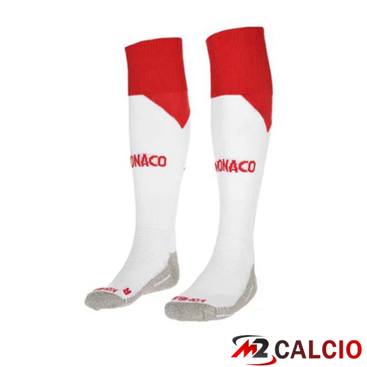 Maglie Calcio Personalizzate,Tute Calcio Squadre,Maglia Nazionale Italiana Calcio | Calzini Calcio AS Monaco Prima Rosso Bianco 2022/2023