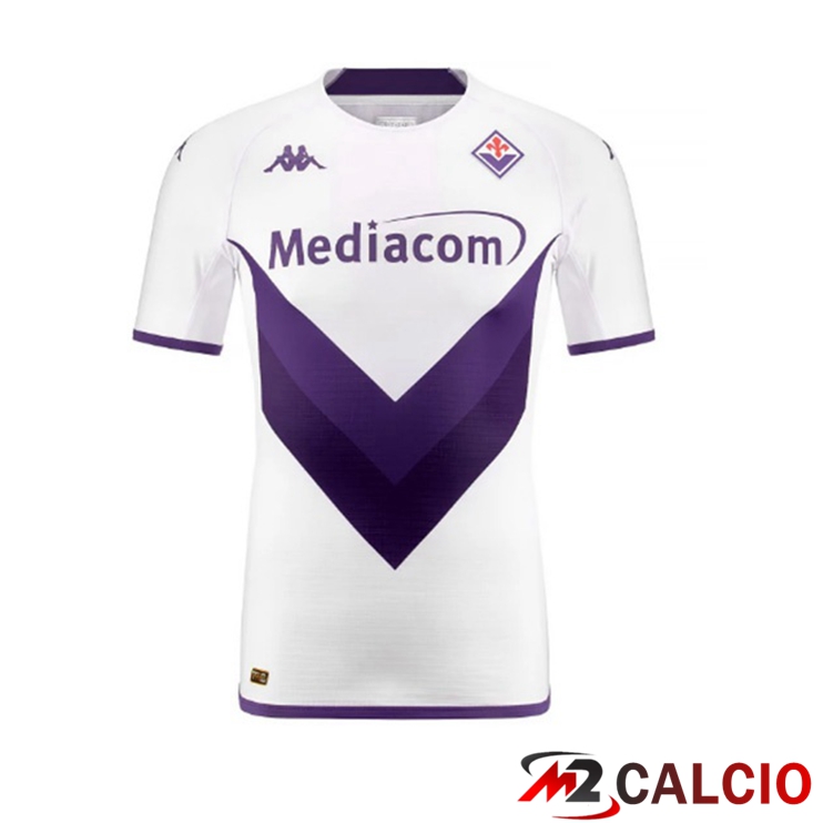 Maglie Calcio Personalizzate,Tute Calcio Squadre,Maglia Nazionale Italiana Calcio | Maglie Calcio ACF Fiorentina Seconda Bianco 2022/2023