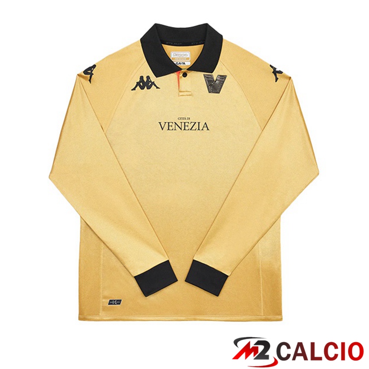 Maglie Calcio Personalizzate,Tute Calcio Squadre,Maglia Nazionale Italiana Calcio | Maglie Calcio Venise FC Terza Manica Lunga Giallo 2022/2023