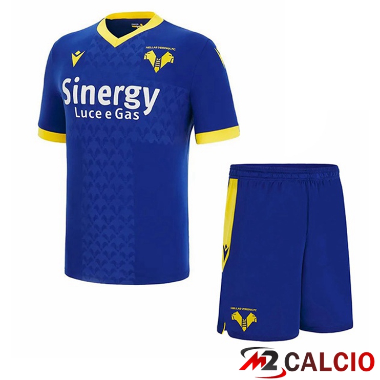 Maglie Calcio Personalizzate,Tute Calcio Squadre,Maglia Nazionale Italiana Calcio | Maglie Calcio Hellas Verone Bambino Prima Blu 2022/2023