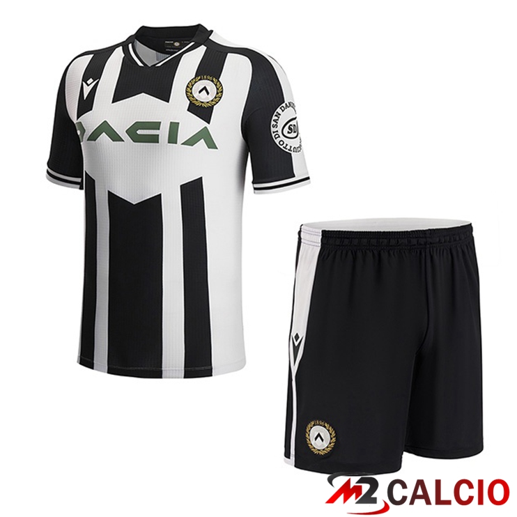 Maglie Calcio Personalizzate,Tute Calcio Squadre,Maglia Nazionale Italiana Calcio | Maglie Calcio Udinese Calcio Bambino Prima Nero Bianco 2022/2023