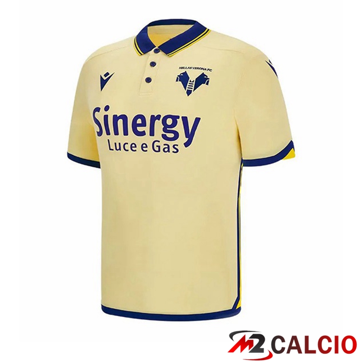 Maglie Calcio Personalizzate,Tute Calcio Squadre,Maglia Nazionale Italiana Calcio | Maglie Calcio Hellas Verone Seconda Giallo 2022/2023