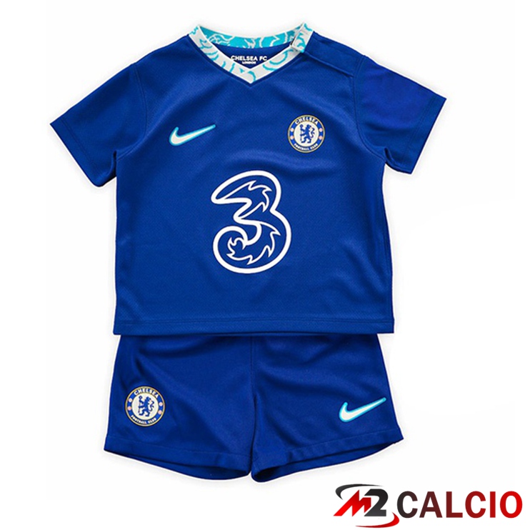 Maglie Calcio Personalizzate,Tute Calcio Squadre,Maglia Nazionale Italiana Calcio | Maglie Calcio FC Chelsea Bambino Prima Blu 2022/2023