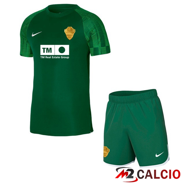 Maglie Calcio Personalizzate,Tute Calcio Squadre,Maglia Nazionale Italiana Calcio | Maglie Calcio Elche CF Bambino Seconda Verde 2022/2023