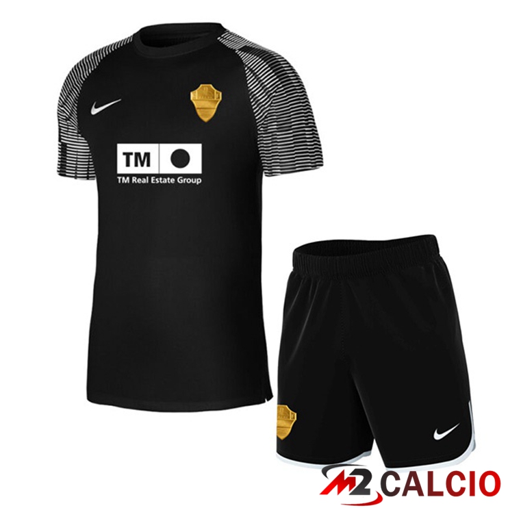 Maglie Calcio Personalizzate,Tute Calcio Squadre,Maglia Nazionale Italiana Calcio | Maglie Calcio Elche CF Bambino Terza Nero 2022/2023