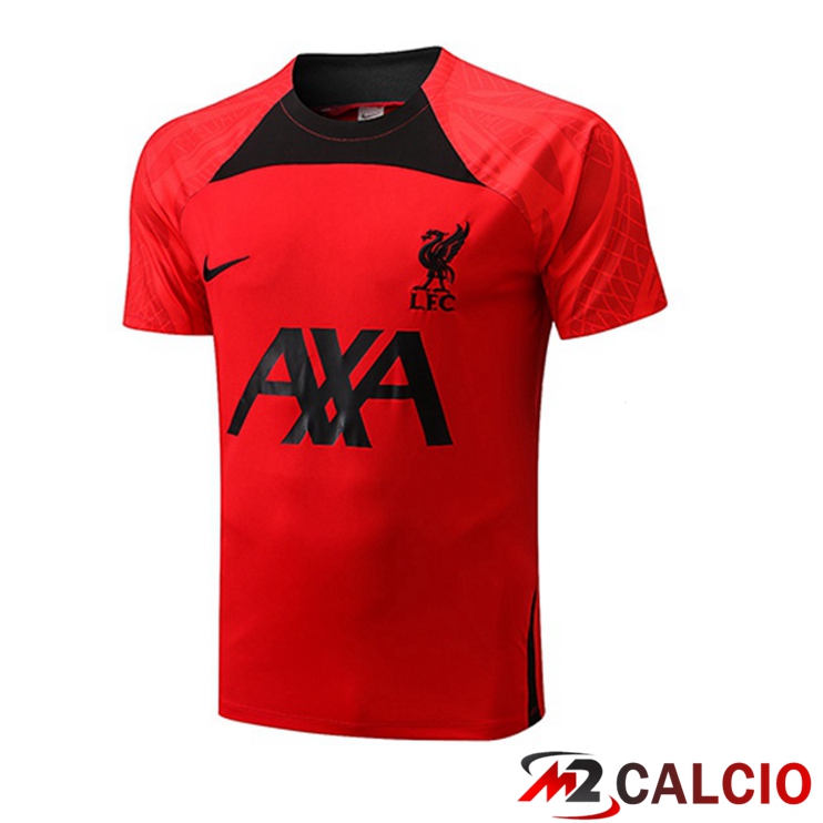 Maglie Calcio Personalizzate,Tute Calcio Squadre,Maglia Nazionale Italiana Calcio | T Shirt Allenamento FC Liverpool Rosso 2022/2023