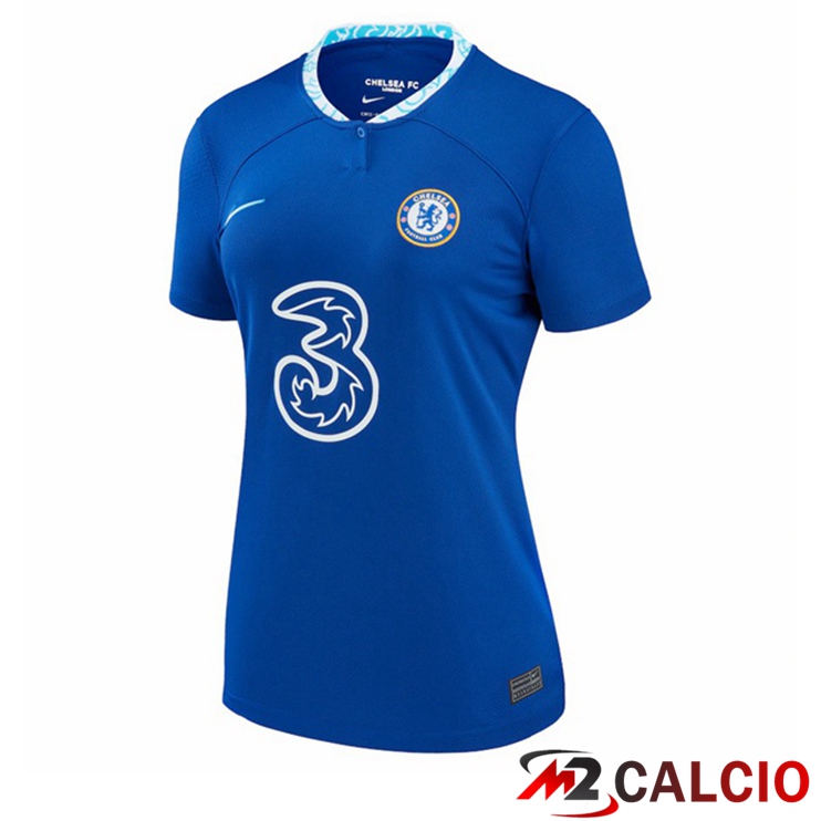 Maglie Calcio Personalizzate,Tute Calcio Squadre,Maglia Nazionale Italiana Calcio | Maglie Calcio FC Chelsea Donna Prima Blu 2022/2023