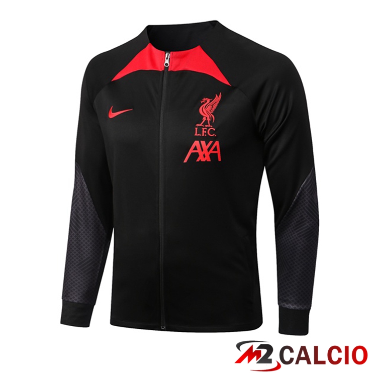 Maglie Calcio Personalizzate,Tute Calcio Squadre,Maglia Nazionale Italiana Calcio | Giacca Calcio FC Liverpool Nero 2022/2023