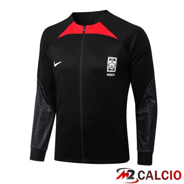 Maglie Calcio Personalizzate,Tute Calcio Squadre,Maglia Nazionale Italiana Calcio | Giacca Calcio Corea Nero 2022/2023