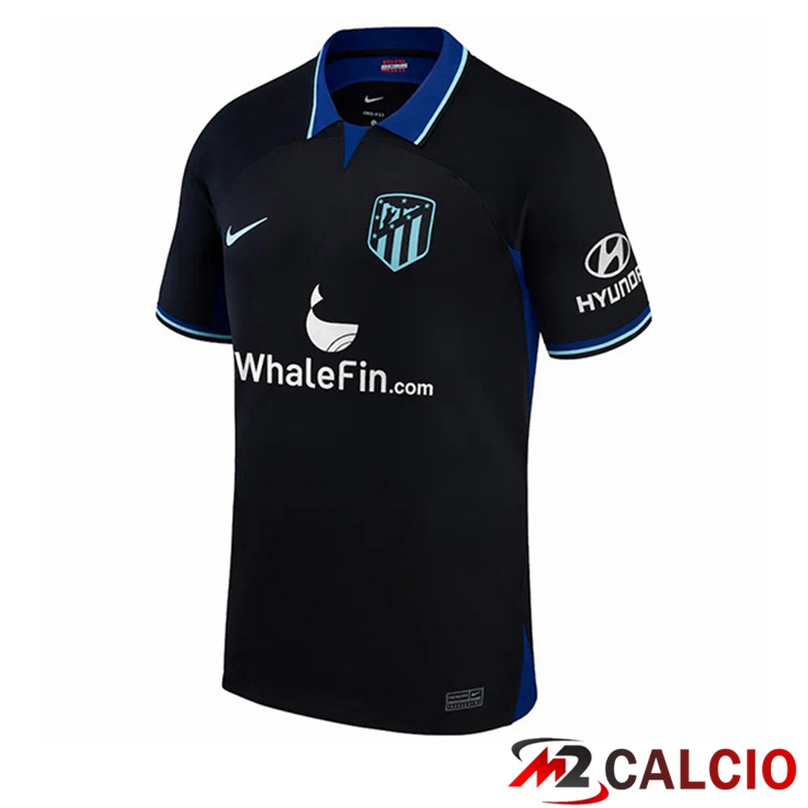 Maglie Calcio Personalizzate,Tute Calcio Squadre,Maglia Nazionale Italiana Calcio | Maglie Calcio Atletico Madrid Seconda Nero 2022/2023