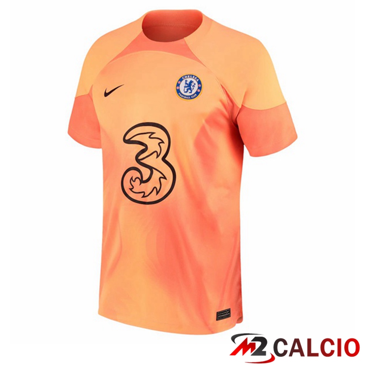 Maglie Calcio Personalizzate,Tute Calcio Squadre,Maglia Nazionale Italiana Calcio | Maglie Calcio FC Chelsea Portiere Arancia 2022/2023