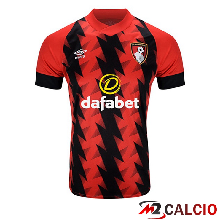 Maglie Calcio Personalizzate,Tute Calcio Squadre,Maglia Nazionale Italiana Calcio | Maglie Calcio AFC Bournemouth Prima Rosso Nero 2022/2023