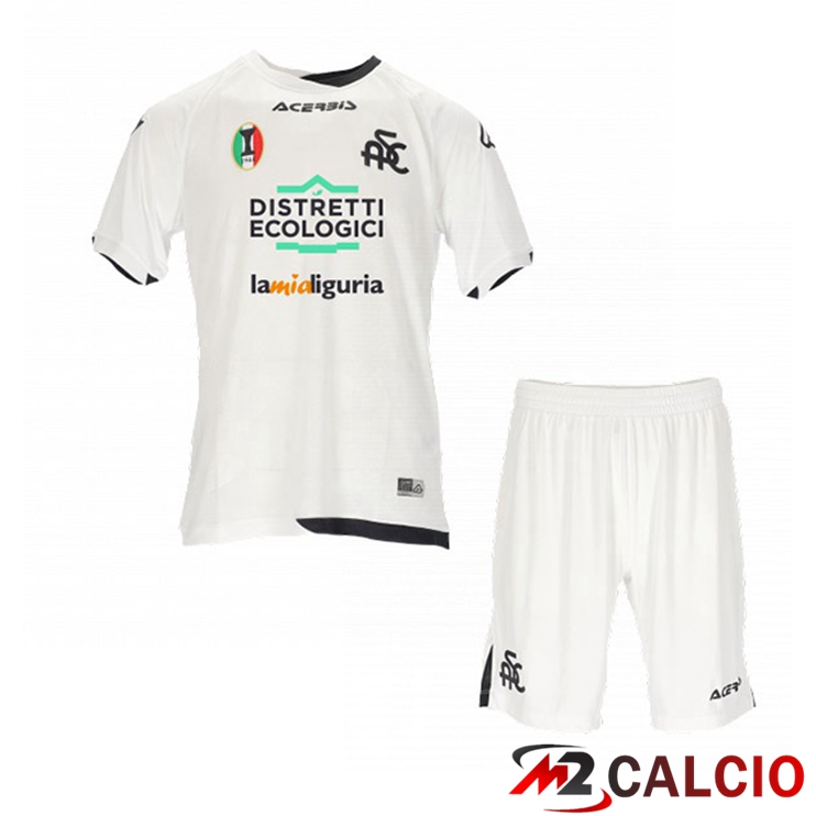 Maglie Calcio Personalizzate,Tute Calcio Squadre,Maglia Nazionale Italiana Calcio | Maglie Calcio Spezia Calcio Bambino Prima Bianco 2022/2023