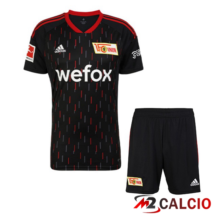 Maglie Calcio Personalizzate,Tute Calcio Squadre,Maglia Nazionale Italiana Calcio | Maglie Calcio Union Berlin Bambino Terza Nero 2022/2023